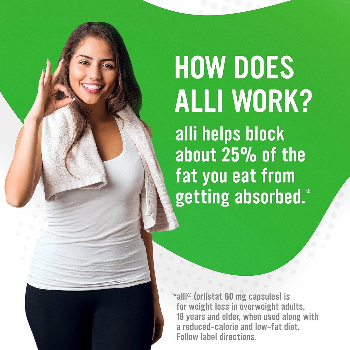 alli Diet Weight Loss SupplementPills, Orlistat 60mg Capsules, 120 Count